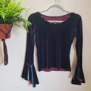 Vintage Velvet Blouse